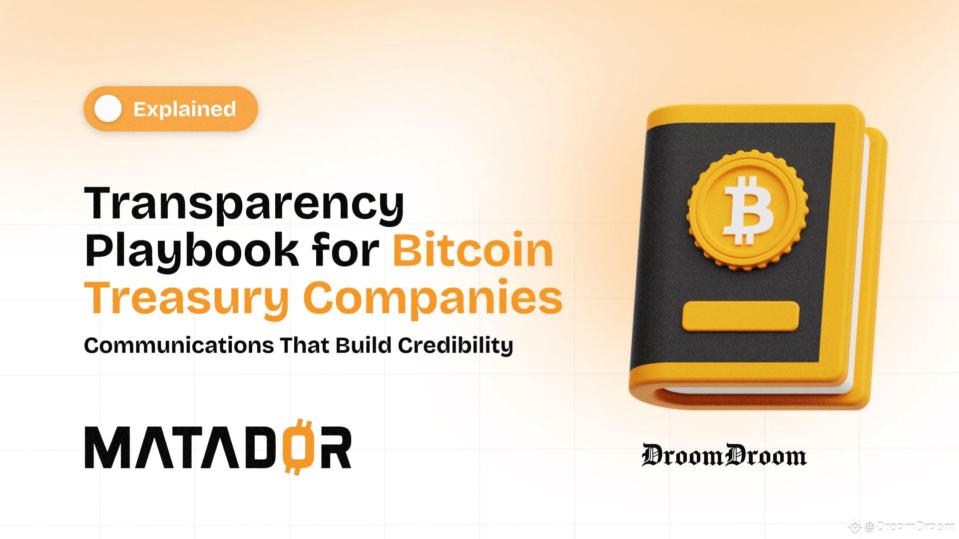 The Bitcoin Treasury Playbook