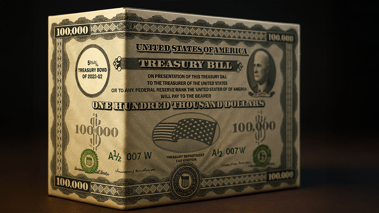Conceptual visualization of tokenized US Treasuries market growth to $8.86B in 2026 featuring BlackRock BUIDL, BENJI USDY for DAO treasury strategies