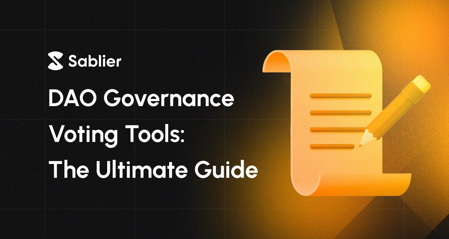 DAO governance voting interface