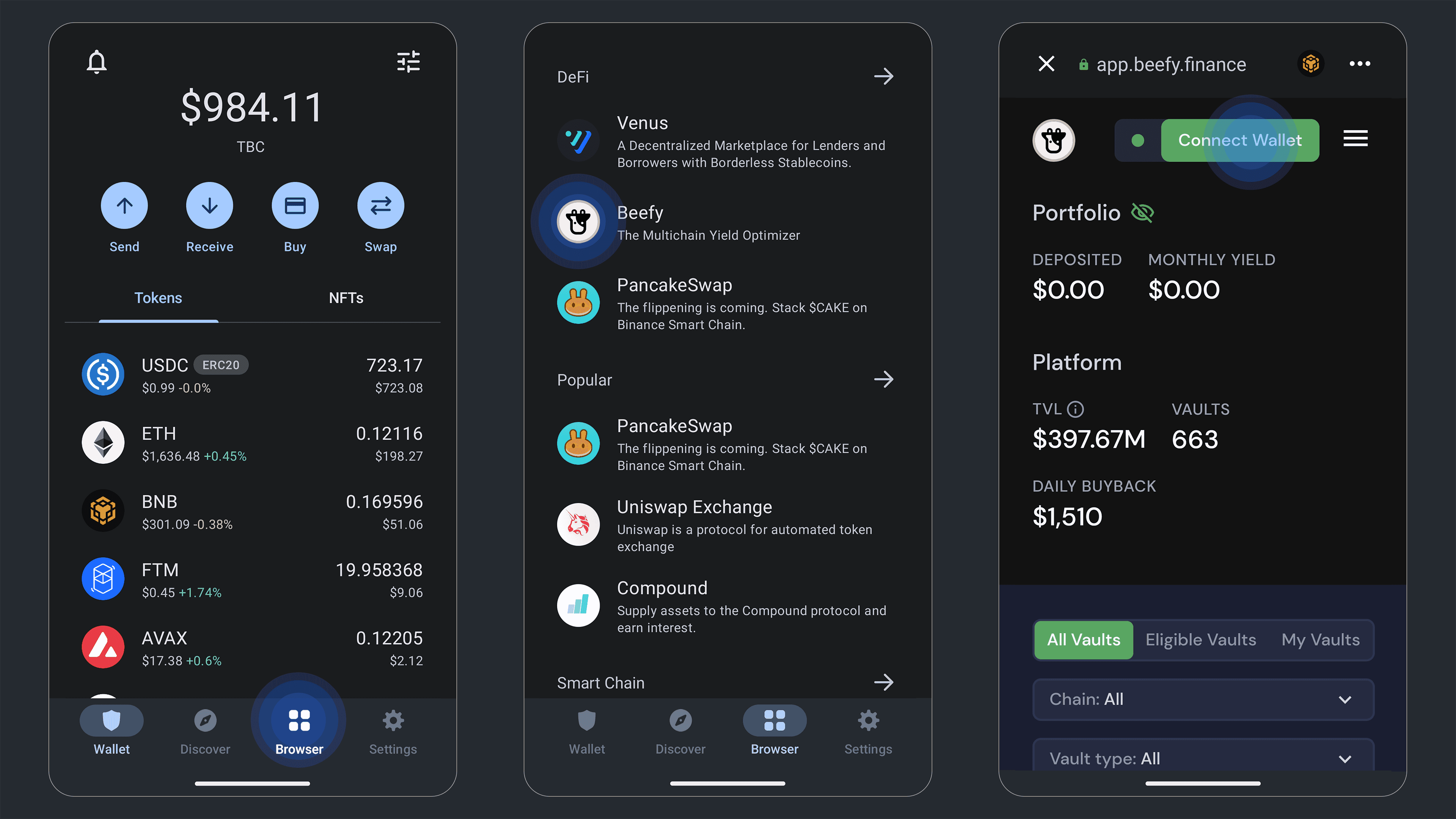 Beefy Finance multichain stablecoin vaults