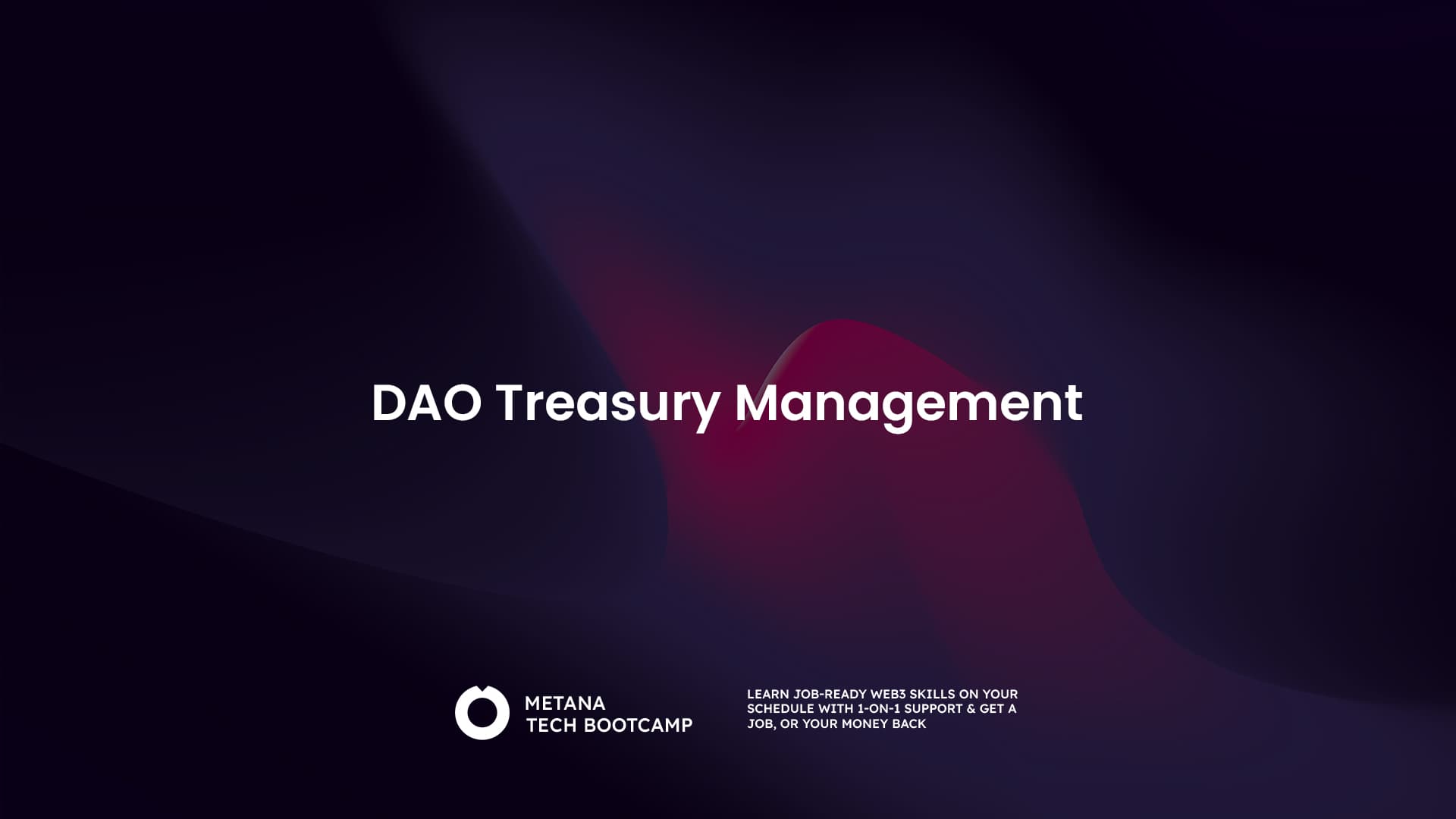 DAO treasury governance smart contract interface