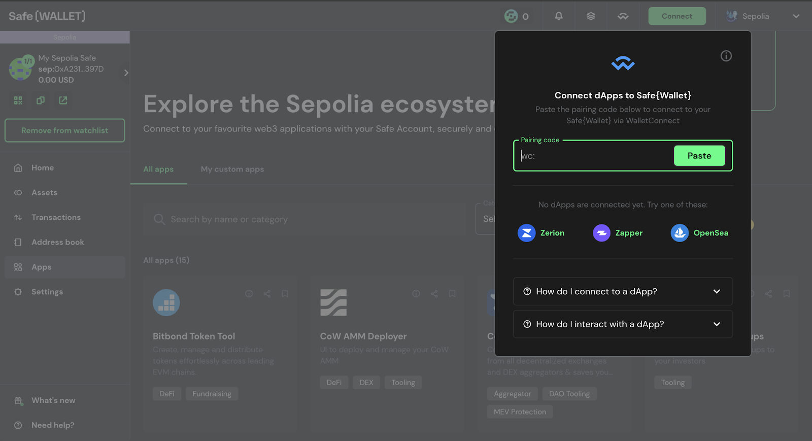 Safe multisig wallet DAO treasury