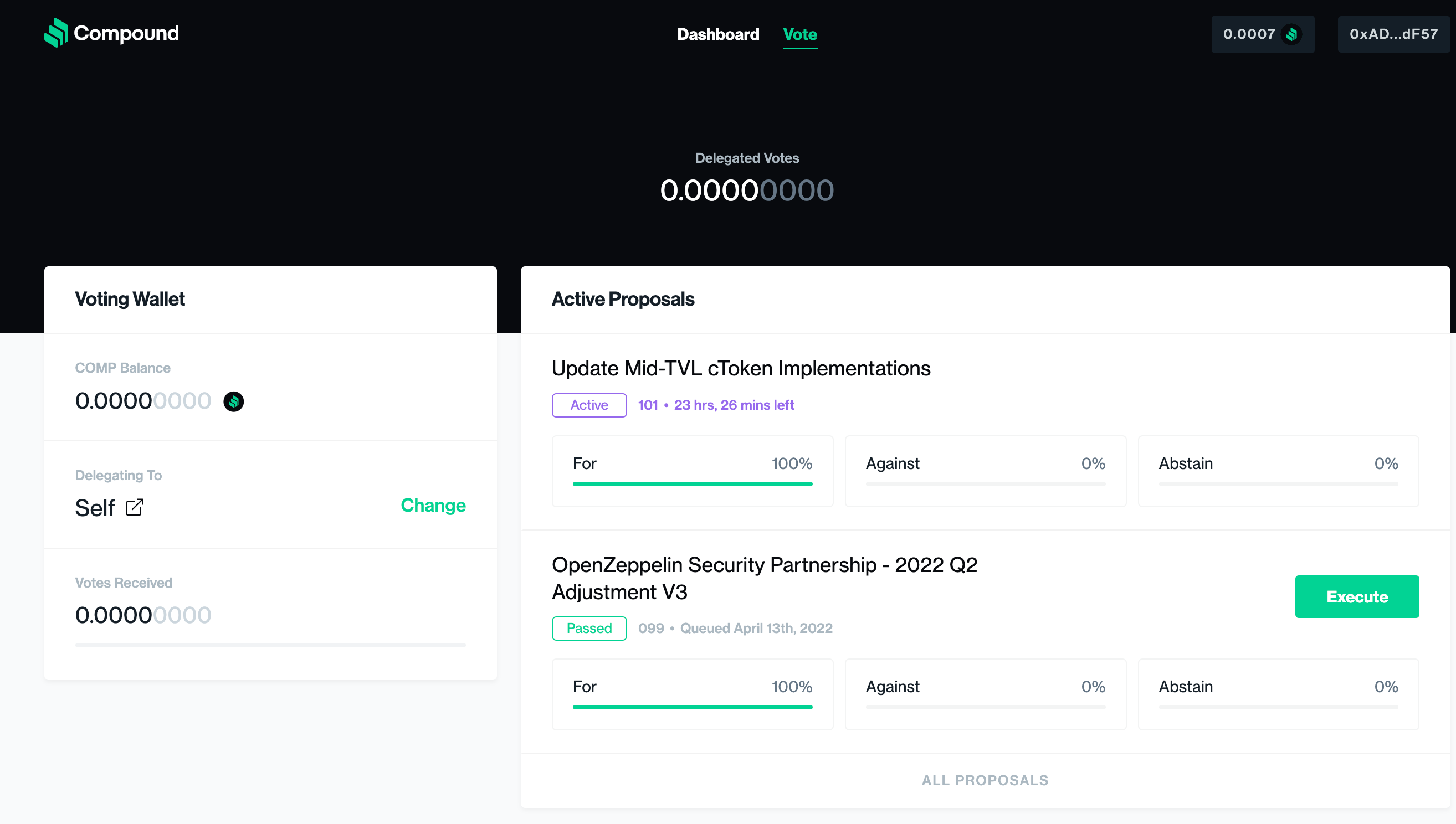 DAO treasury monitoring dashboard