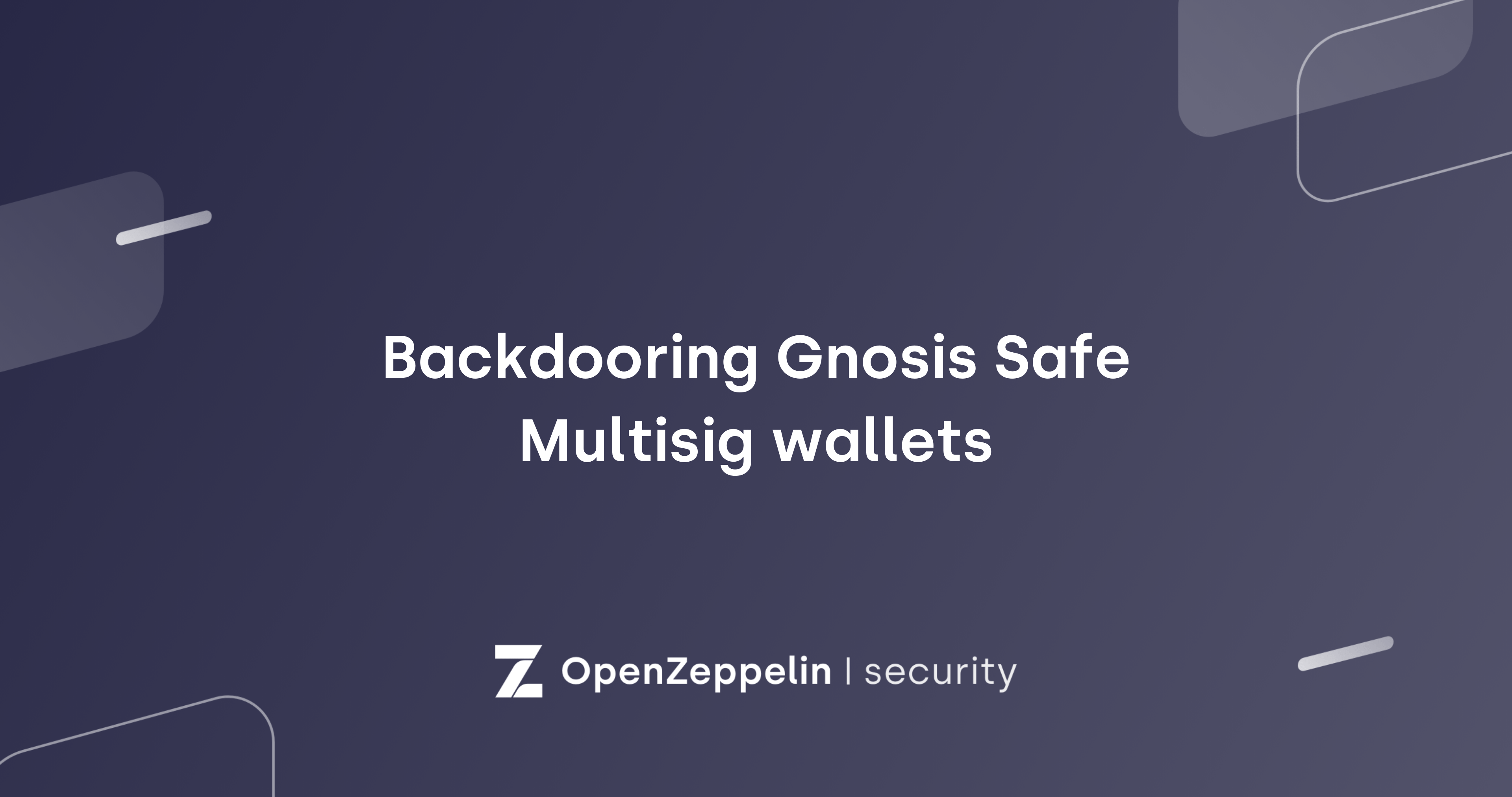 Gnosis Safe multisig wallet DAO security