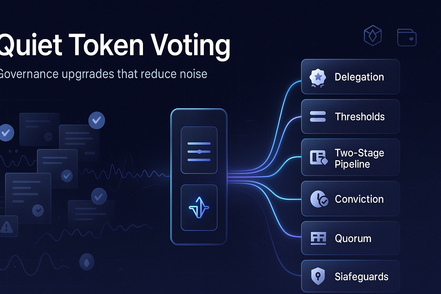 DAO time-locked proposal governance diagram